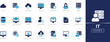 © SokretiRani - IT icon set. Technology, network, Including server, computer, database, software development and more. Solid icon collection.