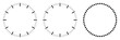 © Ayat 03 - Blank clock face template featuring detailed hour ticks and minute indicators, clean analog dial layout, professional vector illustration