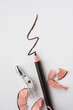 © viktoriya89 - Sharpened Eyeliner Pencil with Shavings on White Background