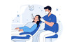 © gita - Dentist examining patient's teeth in modern dental clinic, healthcare concept