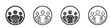 © David Zydd - Sketch community group icon design set