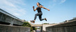 © Emanuel - Parkour Athlete Jumping Outdoors