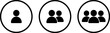 © MOHAMMAD RABBI - Icons representing different group sizes of individuals in circles