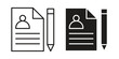© Dawid - Enrollment icon element for graphic designs. line and flat symbols
