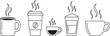 © HM - Set of 6 coffee cup icons vector