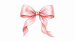 © Alwiansyah - Elegant Soft Pink Bow Illustration for Gift Packaging and Decorations