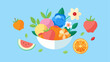 © Rana Islam - Colorful fruit bowl vector illustration