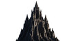 © RM Graphics - Dark gothic cathedral towering over jagged rocks