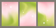 © Wirawan - Soft pastel gradient background featuring a smooth blend of fresh green and blush pink tones with subtle glowing sparkles. For social media, banners, posters, and aesthetic creative projects.