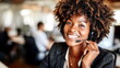 © AkosHorvathWorks - Customer service representative helps callers at a busy call center in the afternoon