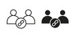 © Hunt - Affiliate link icon illustration for web design. filled flat icons