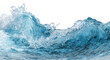 © Design Zone - Powerful ocean wave PNG isolated on transparent background, turquoise water curl with foam for surfing and marine themed designs