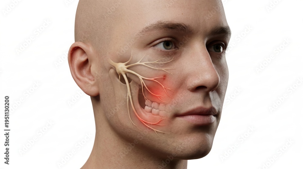 Anatomical visualization trigeminal neuralgia facial nerve pain ...