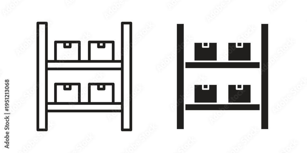 Inventory icon in line design. icon for website design, mobile app, ui ...