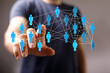 © vegefox.com - Visual representation of interconnected individuals. Concepts of teamwork, social, relationship, community, and support