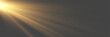© LILIIA SMIRNOVA - Cinematic anamorphic golden lens flare with soft volumetric glow on dark