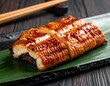 © Riski - Grilled eel served on banana leaf