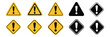 © EQBAL BASAR HABIB - Danger and Warning Sign Icons – Hazard Symbols Vector