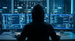 © Shock0991 - Hacker working on multiple screens in dark office as cyber attack and security threat concept
