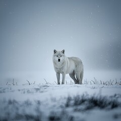  wolf in the snow