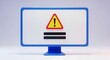© Sahnaj - Generic warning sign on a blue stand