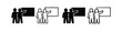 © liubomir118809 - Two people presenting or explaining on a board icon set.