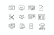 © Md Abdul Latif - Collection of icons representing various aspects of web development and programming
