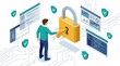 © Rishi - Cybersecurity Concept Protecting Digital Assets with Data Security and Access Control
