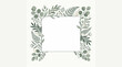 © JohnnyMohAzar - Elegant botanical frame made of minimalist foliage elements