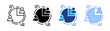 © Bahrulstock - Demographic icon set multiple style collection