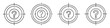 © Saedul - Four bullseye target symbols showing question marks depicting goals and objectives