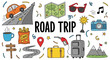 © John - Embark on an adventure with this fun and vibrant collection of hand-drawn road trip icons, perfect for capturing the spirit of travel and exploration