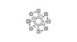 © sekamza - Abstract Network Diagram with Circular and Square Nodes, Flowchart, Connection, and Data Flow