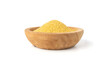 © ange1011 - Raw millet grains pile isolated. Little yellow cereal, natural foxtail small seeds