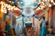 © Ilshat - Decorated cow in festive Indian street