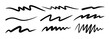 © click4uniq - A collection of various black squiggly lines and scribbles on a white background for artistic and design purposes