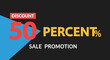 © Cendol - Discount Fifty Percent Sale Promotion Sign.