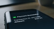 © PixelFoundry - Payment Successful Notification on Smartphone Screen