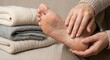 © pansit.me - Woman applying moisturizing ointment to dry foot sole