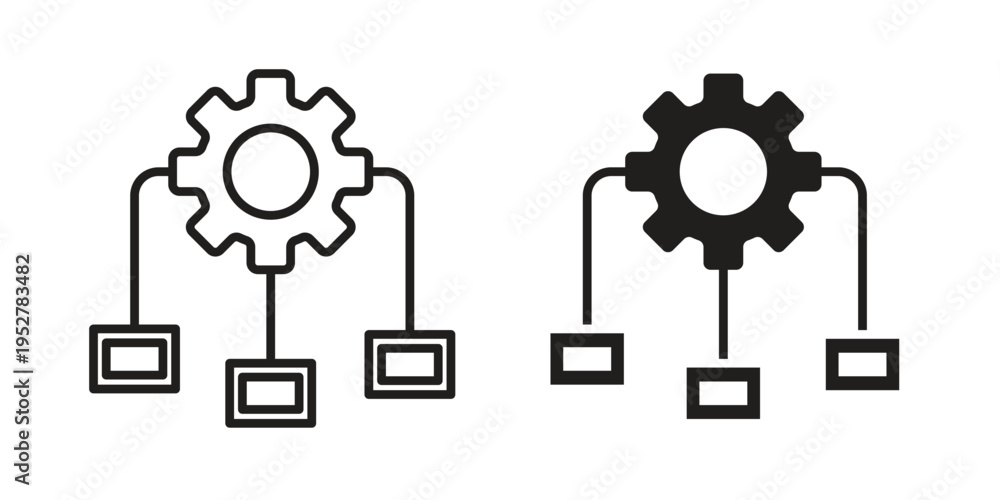 Workflow Api Icons Workflow icon Symbol for App and Web UI Design Vectors Stock Vector ...