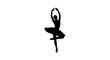© iiTzKuKu - Silhouette of a ballerina in a graceful pose with one leg raised