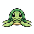 © Pixelora - Cute cartoon turtle with big eyes and smiling expression, ready for adventure
