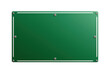 © Michael - Blank green road sign mockup with white border and mounting bolts, isolated realistic metal highway plate