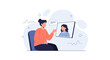 © Islami - Woman in video call, online communication, remote work, technology, social connection