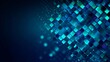 © Hkpixel - Abstract Mosaic Particles, Digital Square Pattern Animation, Futuristic Technology Background, Blue Glow, Pixel Data Flow, Square Particle Motion, Cyber Technology Concept, Dynamic Background.