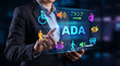 © MOMA888 - Businessman using digital ADA concept Americans with Disabilities Act accessibility