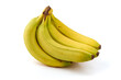 © GSDesign - Bunch of unripe bananas, isolated on white background