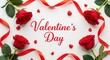 © Sheik - Valentine's day celebration with roses and ribbons illustration