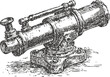 © Purple_Lamp - Vintage theodolite instrument for land surveying and measurement detailed drawing illustration