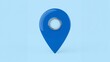 © Asawin - A blue location pin, indicating a specific point on the map. This symbol signifies the ability to pinpoint a place with precision